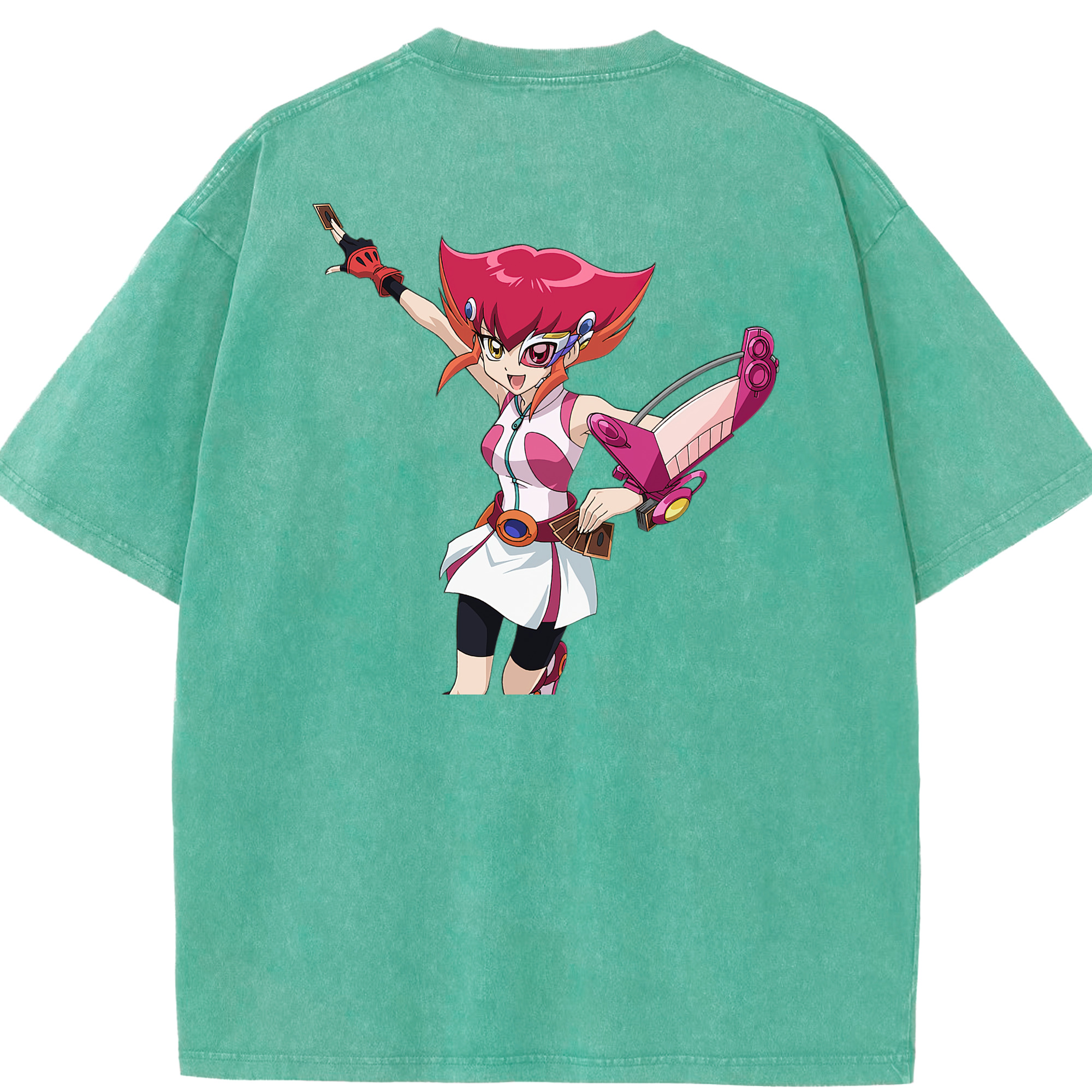 （画像用） 遊☆戯☆王 Yu-Gi-Oh! 綿100% ヴィンテージ風 半袖Tシャツ（背面プリント）